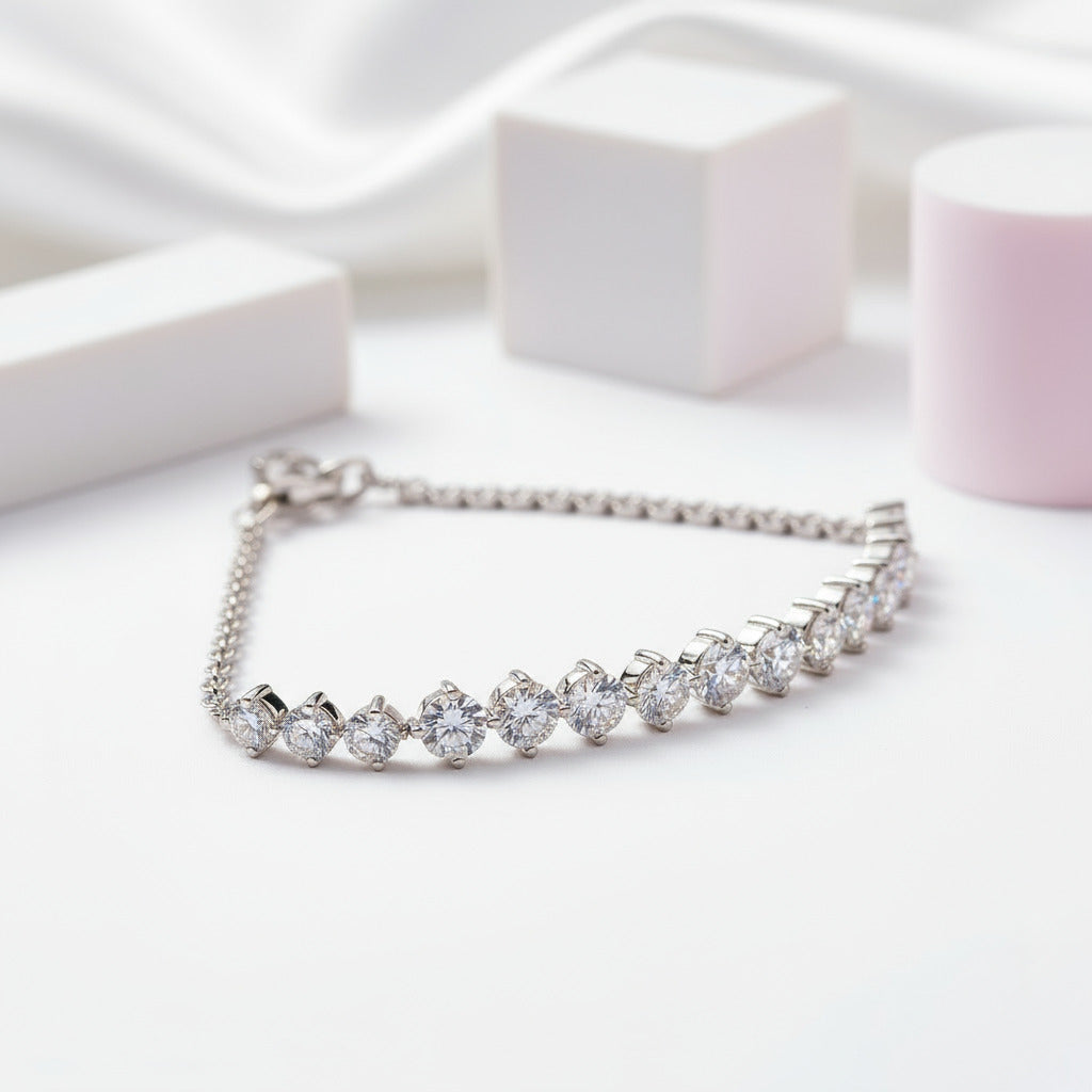 Classic 3.0 Ct Diamond Bracelet-Black Diamonds New York