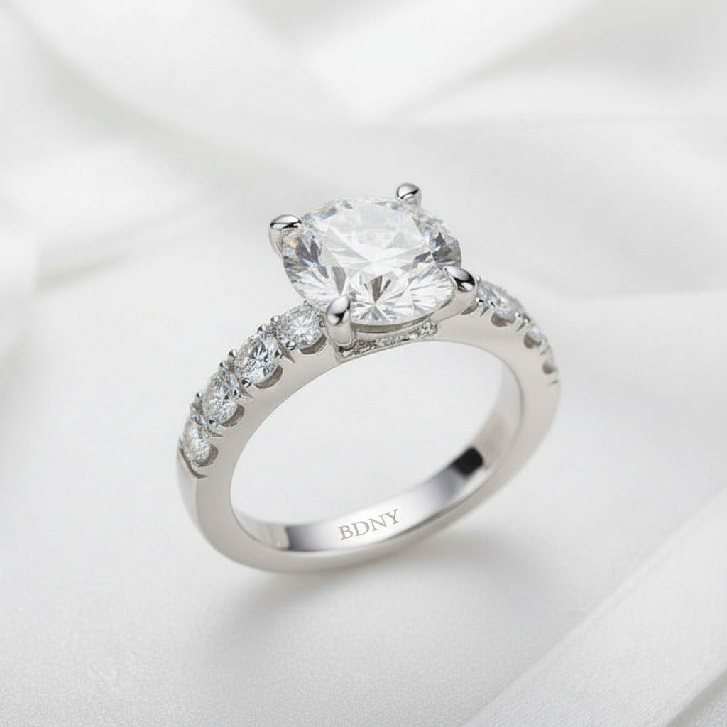 Classic 4.3 Ct Diamond Option Wedding Ring-Black Diamonds New York