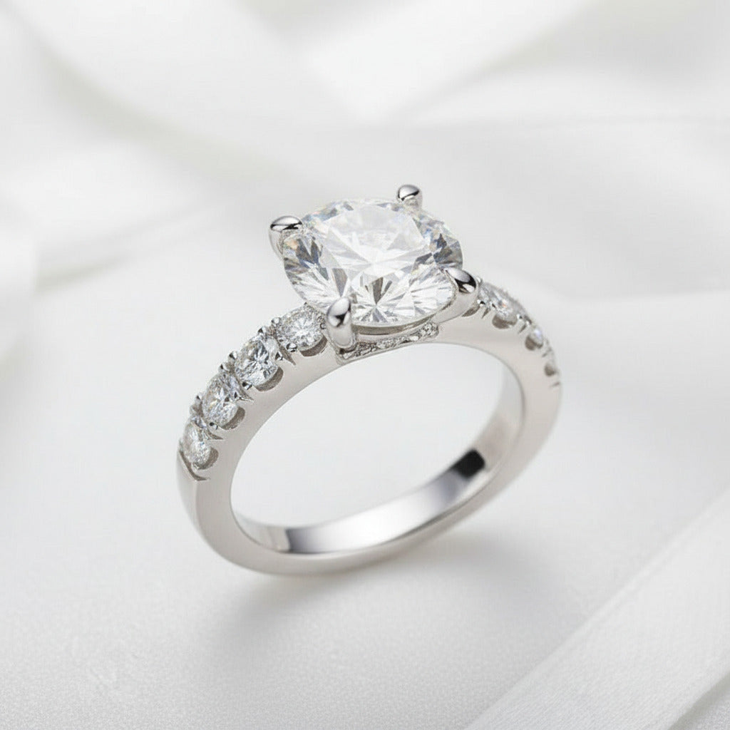 Classic 4.3 Ct Diamond Wedding Ring-Black Diamonds New York