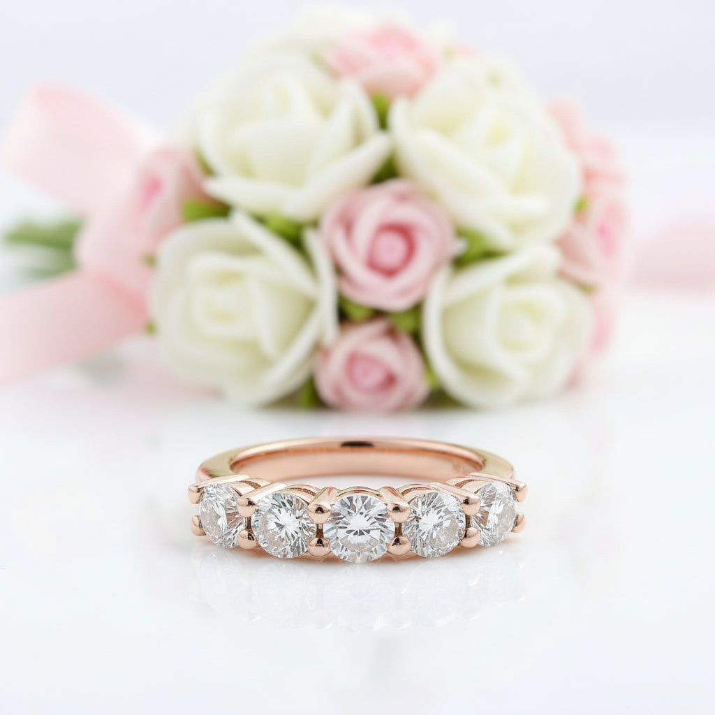 Classic 4mm Round Diamond Option Wedding Band-Black Diamonds New York
