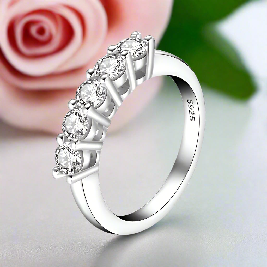 Classic 4mm Round Diamond Wedding Band-Black Diamonds New York