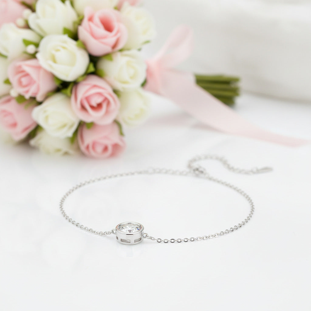 Classic Diamond Option Adjustable Bracelet-Black Diamonds New York
