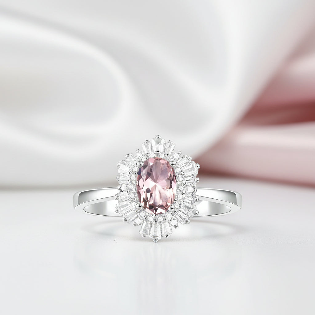 Classic Oval Gemstone with Diamond Option Ring-Black Diamonds New York