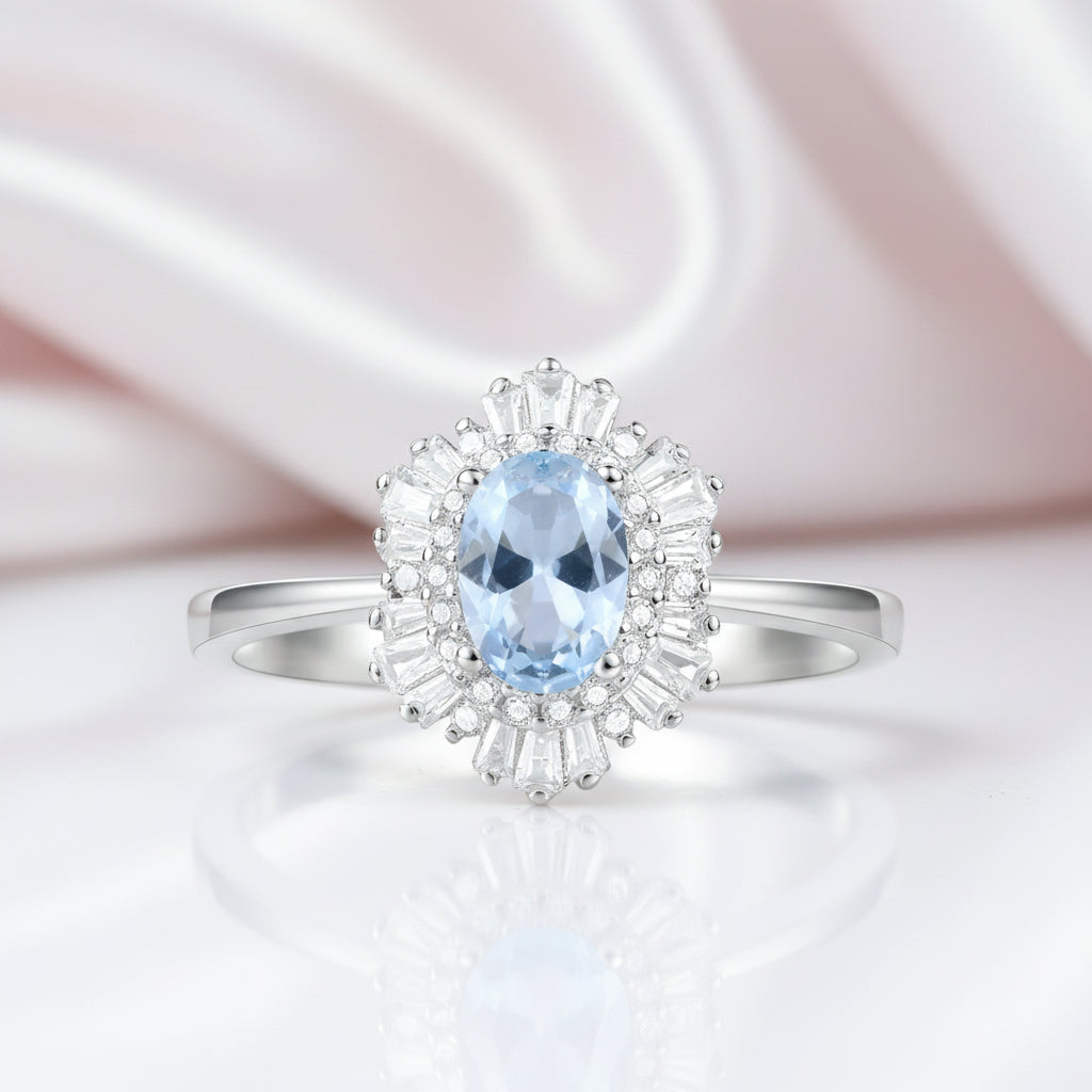 Classic Oval Gemstone with Diamond Option Ring-Black Diamonds New York