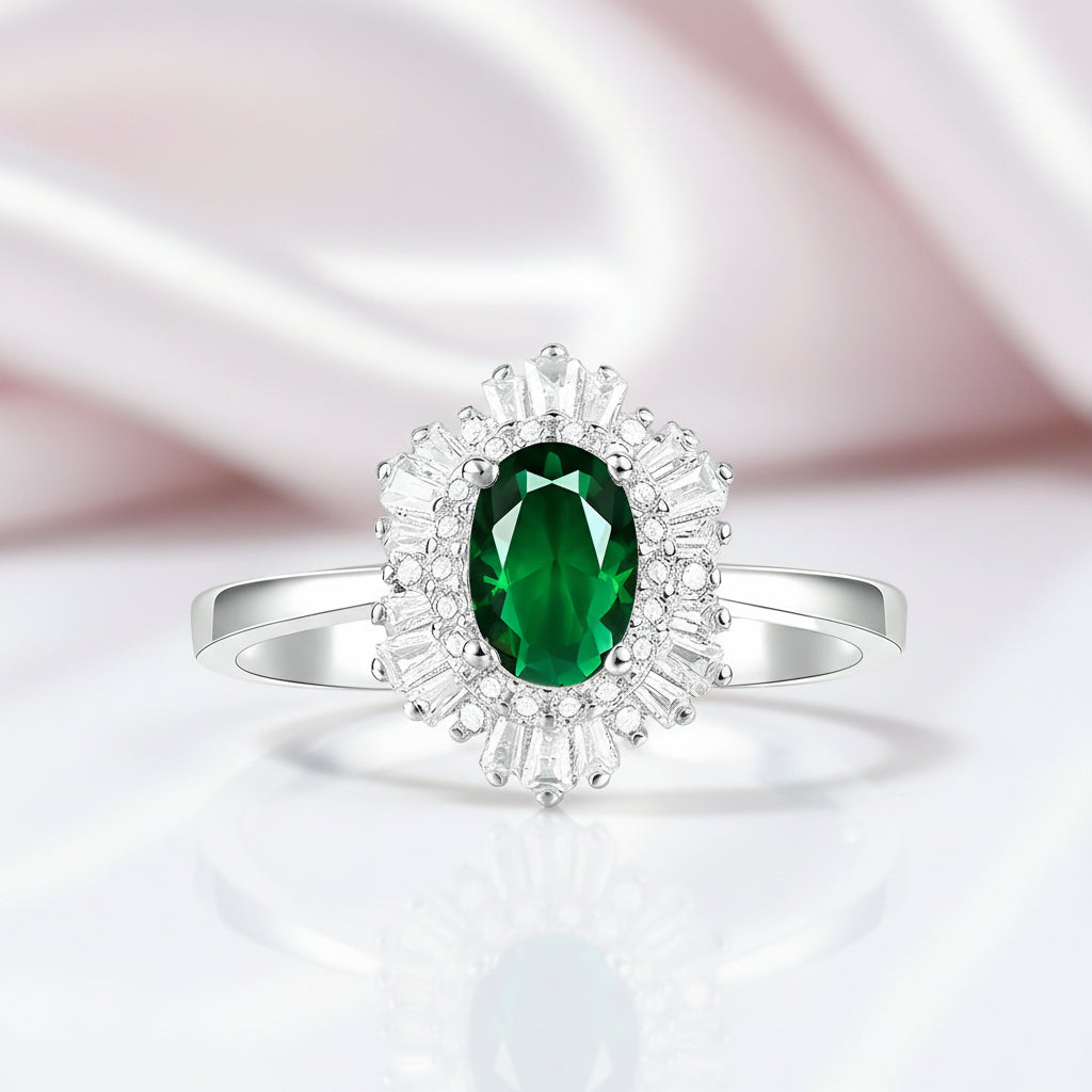 Classic Oval Gemstone with Diamond Option Ring-Black Diamonds New York