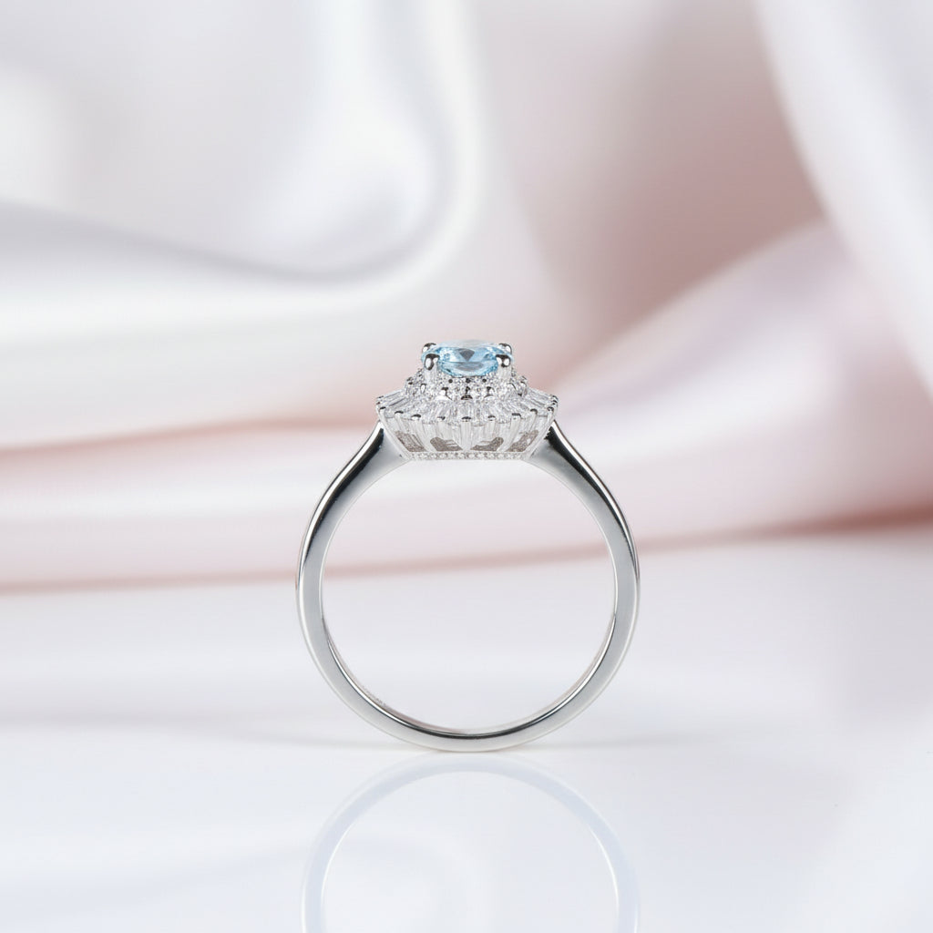 Classic Oval Gemstone with Diamond Option Ring-Black Diamonds New York