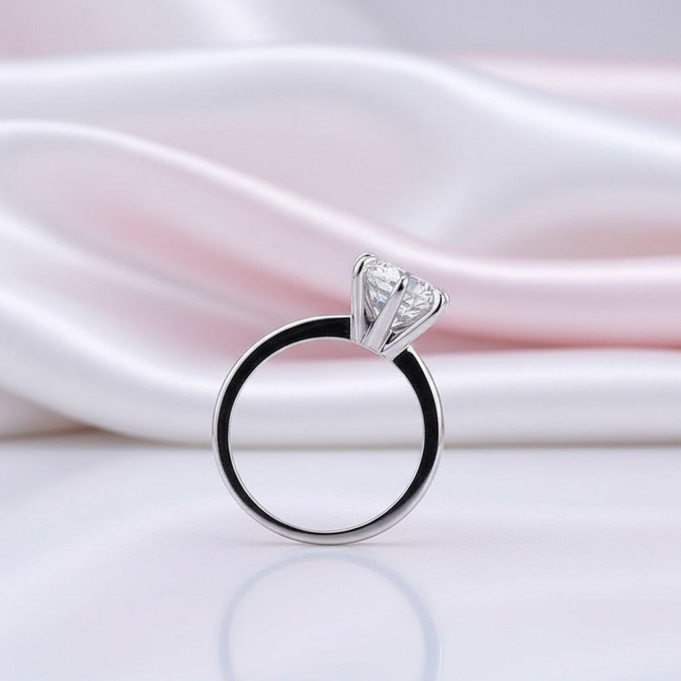 Classic Round Cut 3-Pieces Wedding Set-Black Diamonds New York