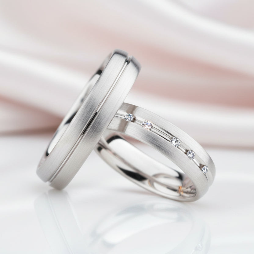 Classic Diamond Option His And Hers Promise Ring-Black Diamonds New York