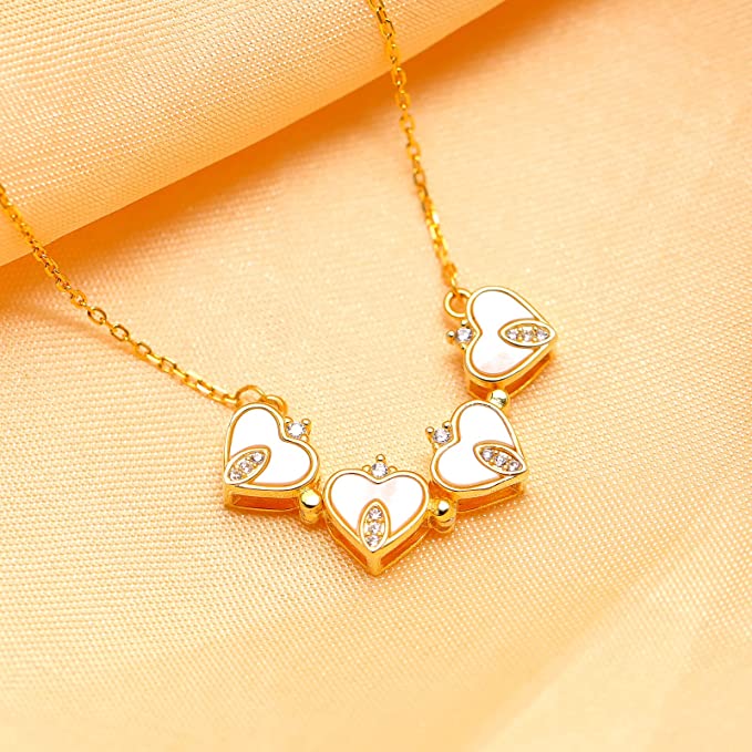 Clover-Heart Change Necklace-Black Diamonds New York
