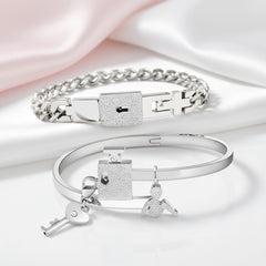 Concentric Lock Key Titanium Steel Couple Set