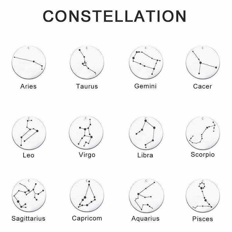 Constellation Custom Name Necklace - Black Diamonds New York