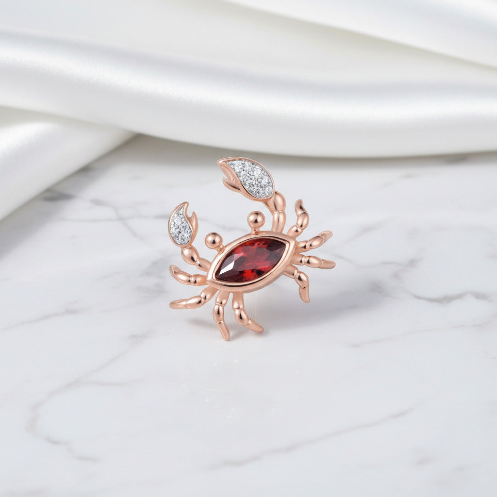 Crab Cancer Earrings with Diamond Option Jewelry Set-Black Diamonds New York