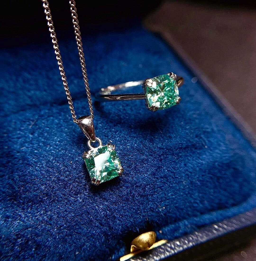 Moissanite Diamond Jewelry Set by Black Diamonds New York