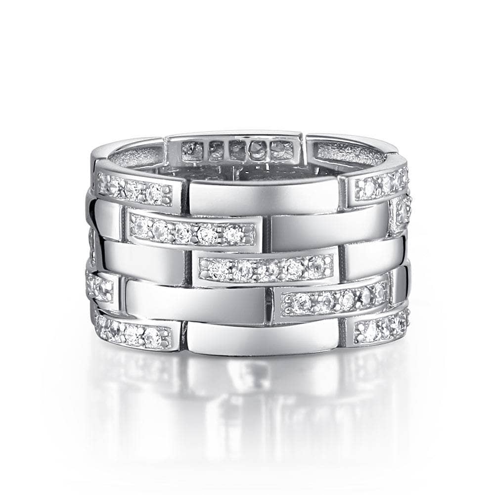 Created Diamond 1 cm Band Wedding Anniversary Ring