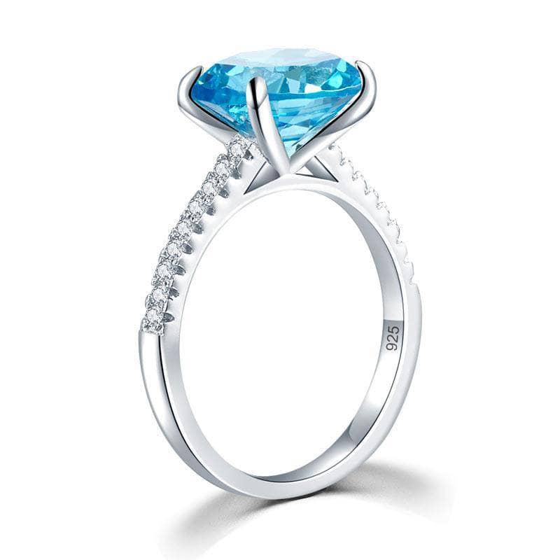 Created Diamond 4 Carat Anniversary Ring Oval Cut-Black Diamonds New York