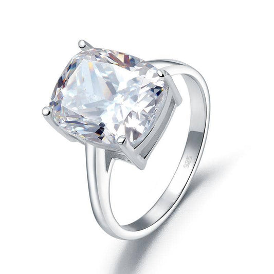 Created Diamond 6 Carat Wedding Anniversary Solitaire Ring-Black Diamonds New York