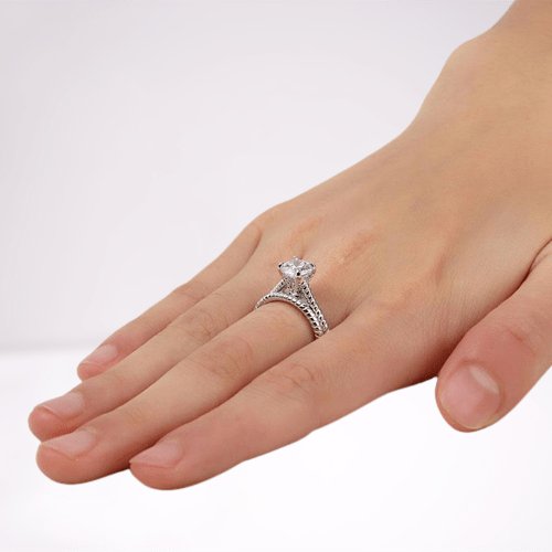Created Diamond Engagement 2-PC Twist Solitaire Ring Set - Black Diamonds New York