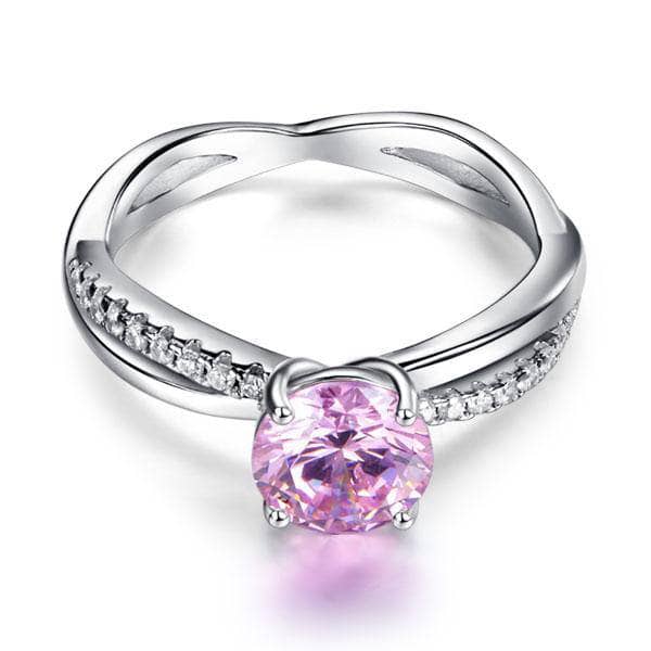 Created Diamond Engagement Ring 1.25 Ct Fancy Pink
