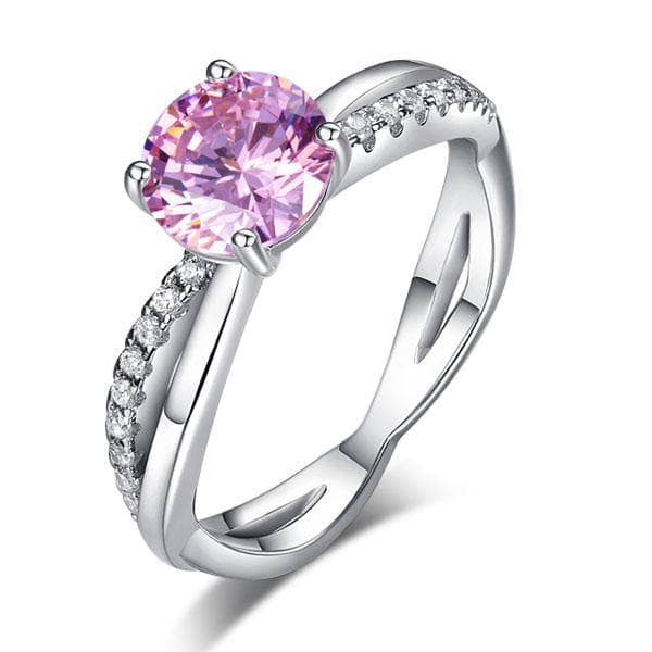 Created Diamond Engagement Ring 1.25 Ct Fancy Pink
