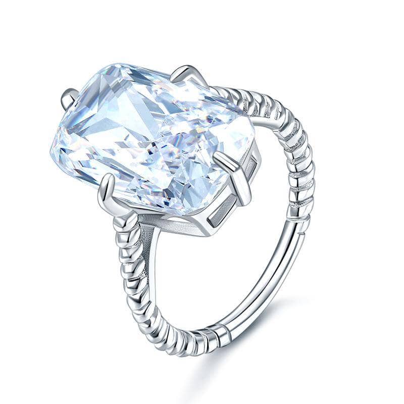 Created Diamond Luxury Solitaire 8.5 Carat Engagement Ring