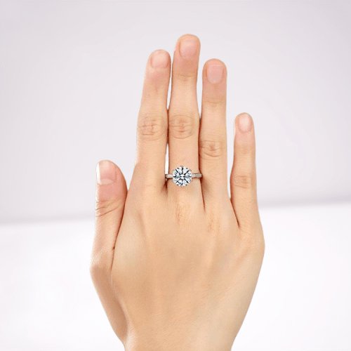 Created Diamond Luxury Wedding Engagement Ring 3 Carat - Black Diamonds New York