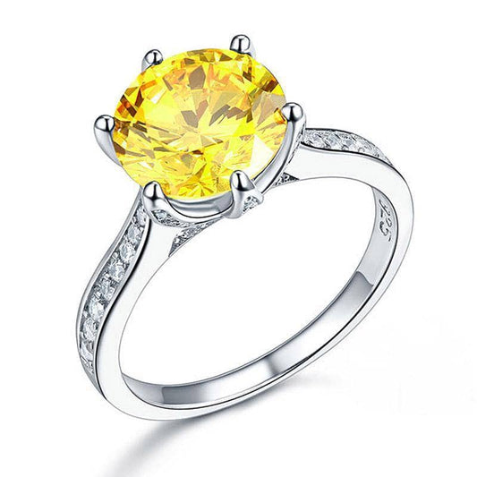Created Diamond Luxury Wedding Engagement Ring 3 Carat