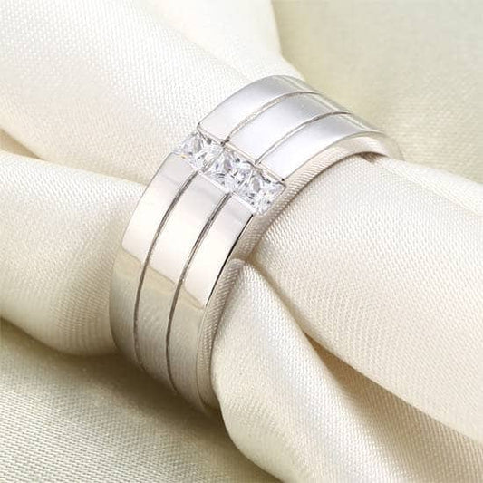 Created Diamond Men's Wedding Band Ring-Black Diamonds New York