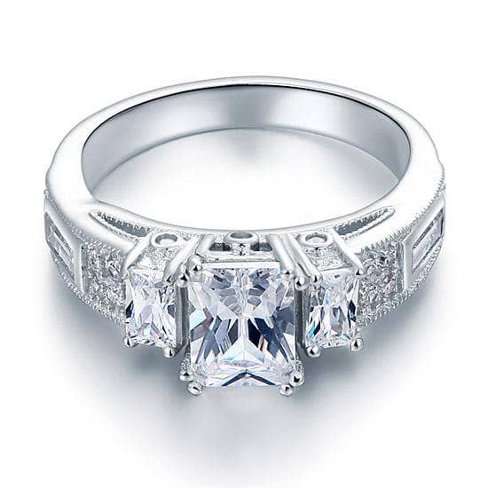 Created Diamond Ring Vintage Style-Black Diamonds New York