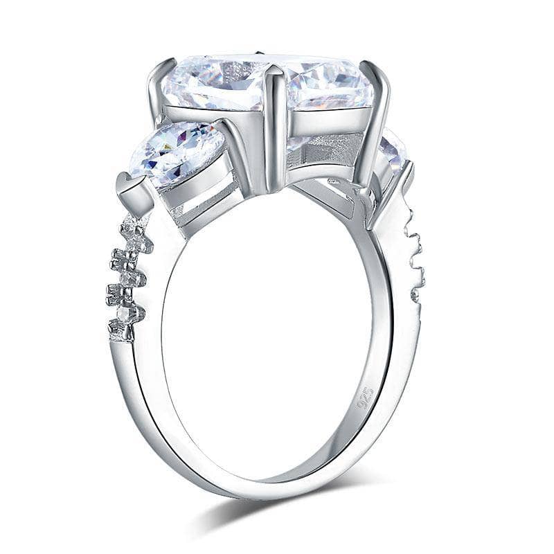 Created Diamond Three-Stone 5CT Luxury Ring