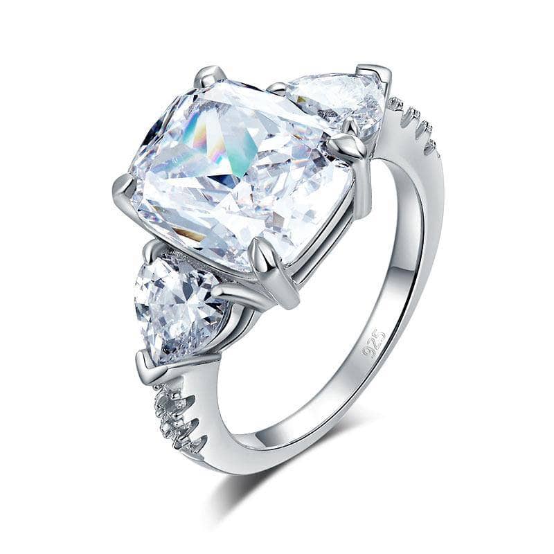Created Diamond Three-Stone 5CT Luxury Ring
