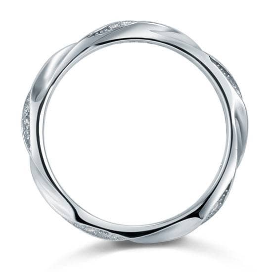 Created Diamond Twist Ring