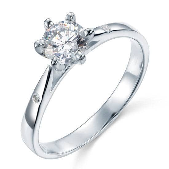 Created Diamond Wedding Engagement Ring