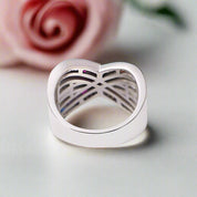 Cross Double Rainbow Diamond Band-Black Diamonds New York