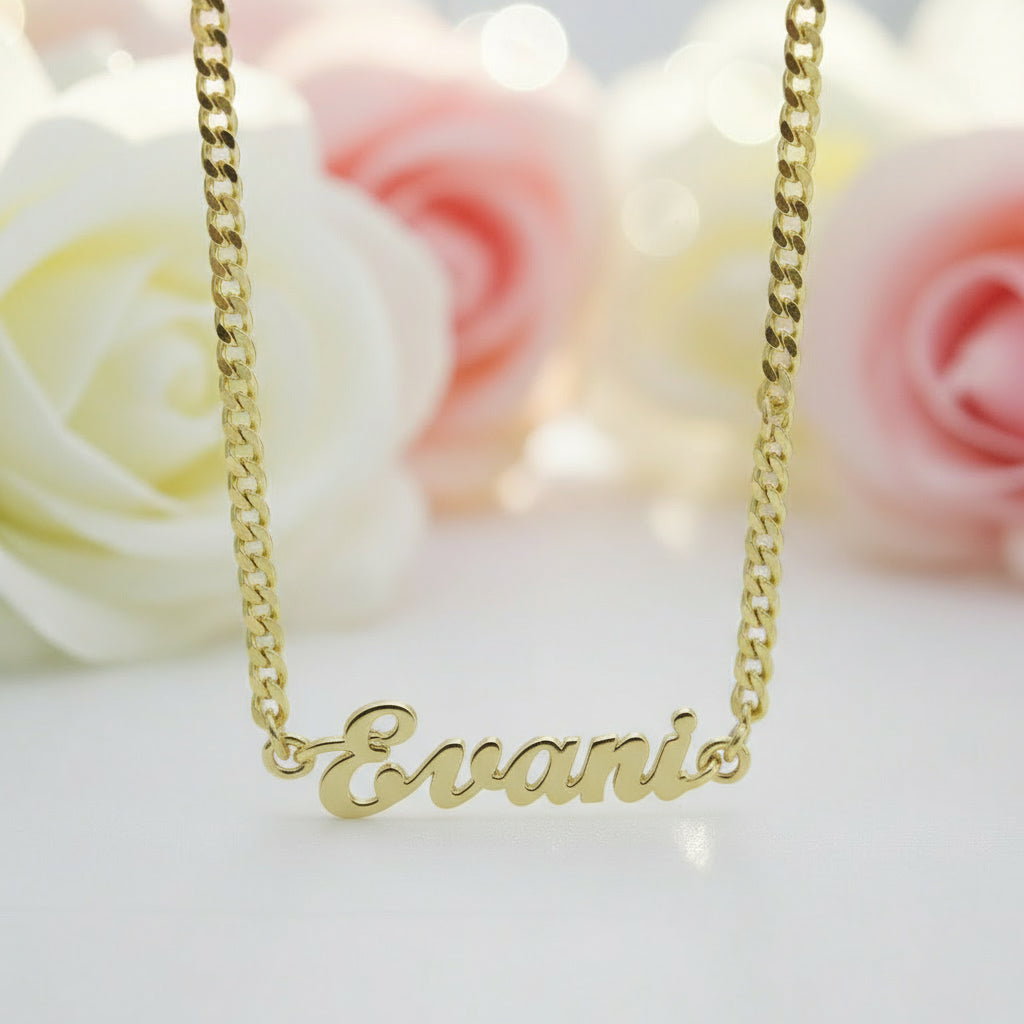 Cuban Chain Personalized Custom Name Bracelet – Black Diamonds New