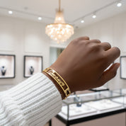 Custom Name Bangles-Black Diamonds New York