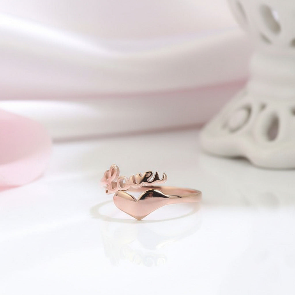 Custom Nameplate Free Size Ring-Black Diamonds New York