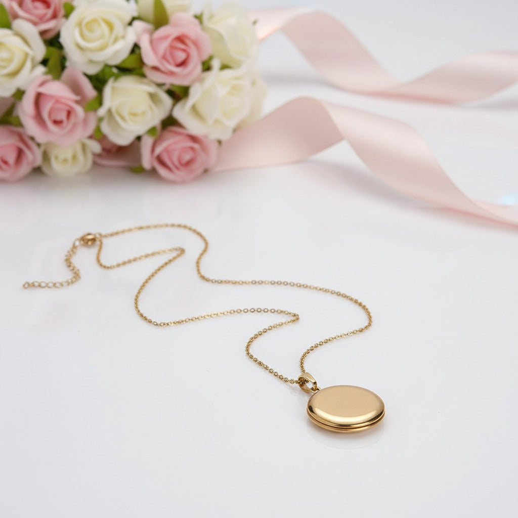 Customized Photo Locket Necklace-Black Diamonds New York