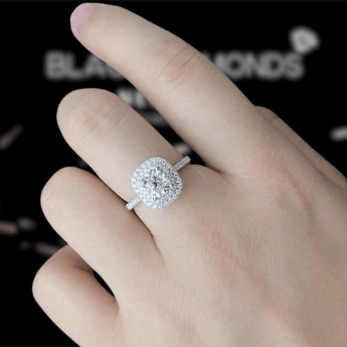 Dazzling Square-Shaped EVN™ Diamond Ring - Black Diamonds New York - Black Diamonds New York
