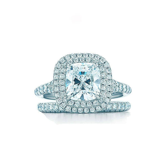 Dazzling Square-Shaped CVD Diamond Ring - Black Diamonds New York