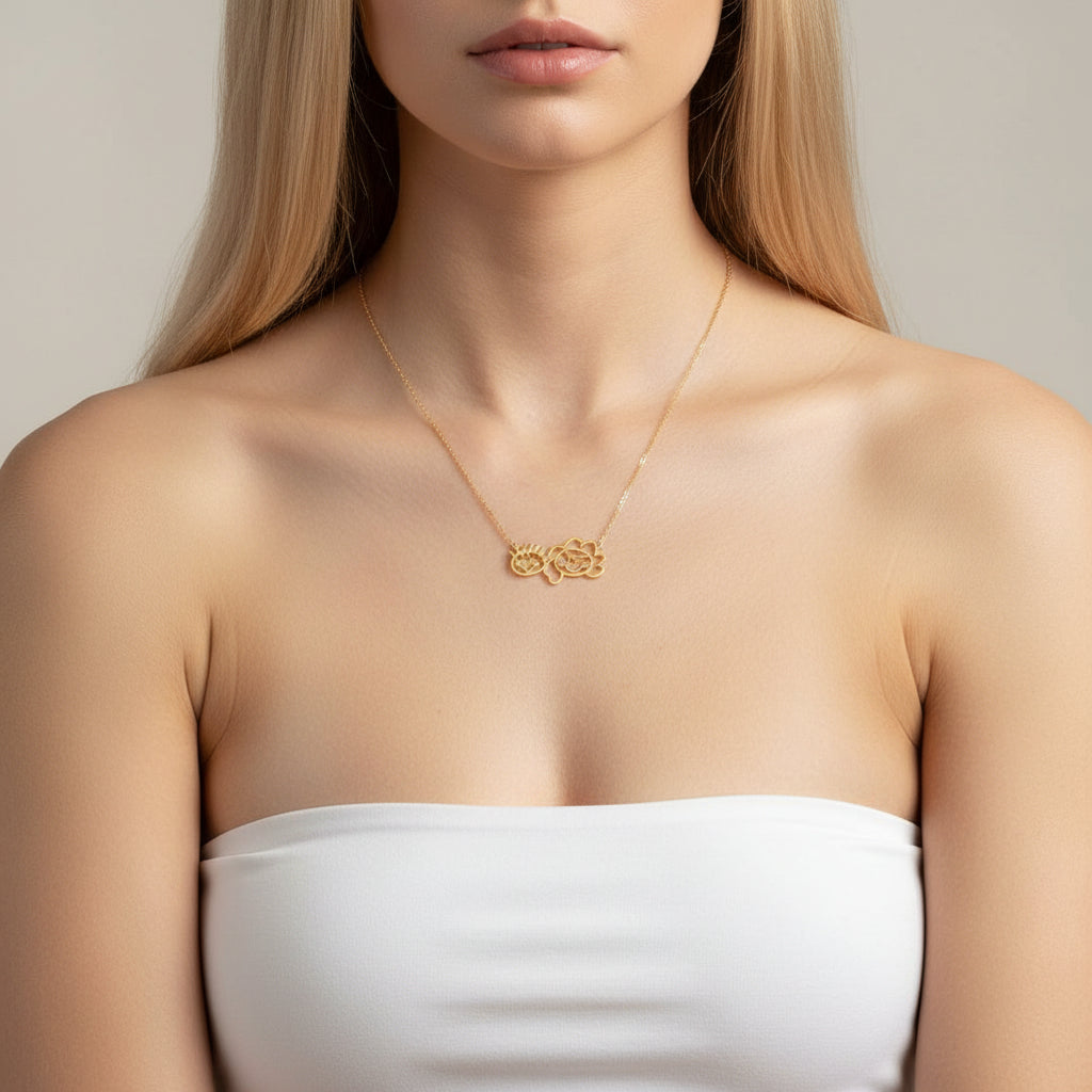 Design Your Own Custom Necklace-Black Diamonds New York