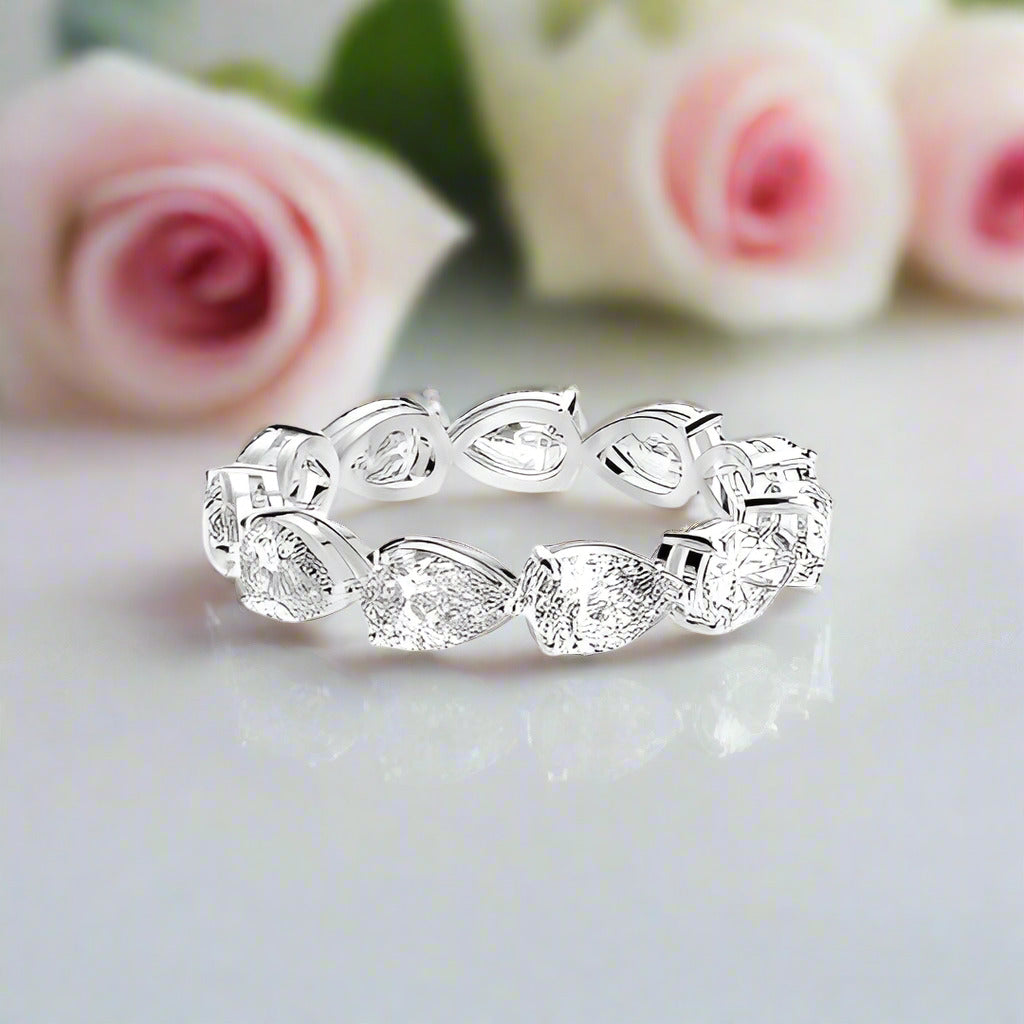 Double Halo Cushion Cut Wedding Ring Set In White Gold-Black Diamonds New York