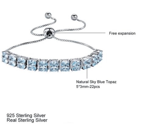 Double Layer Azure Oval Cut Bracelet In Sterling Silver-Black Diamonds New York