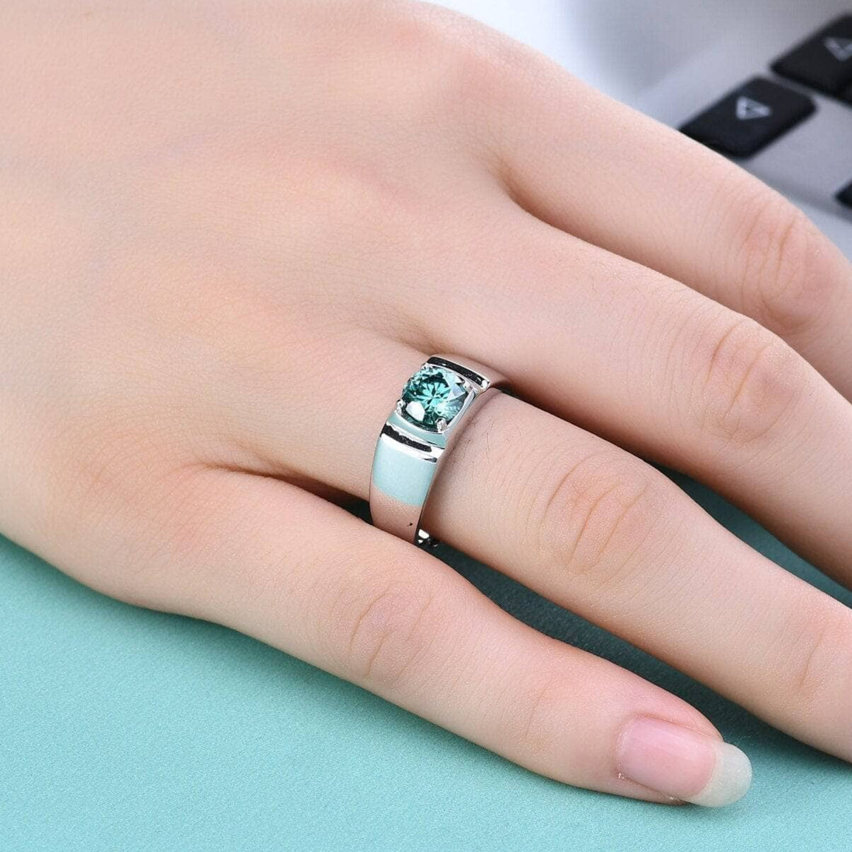 Elegant 1ct Diamond Wedding Ring-Black Diamonds New York