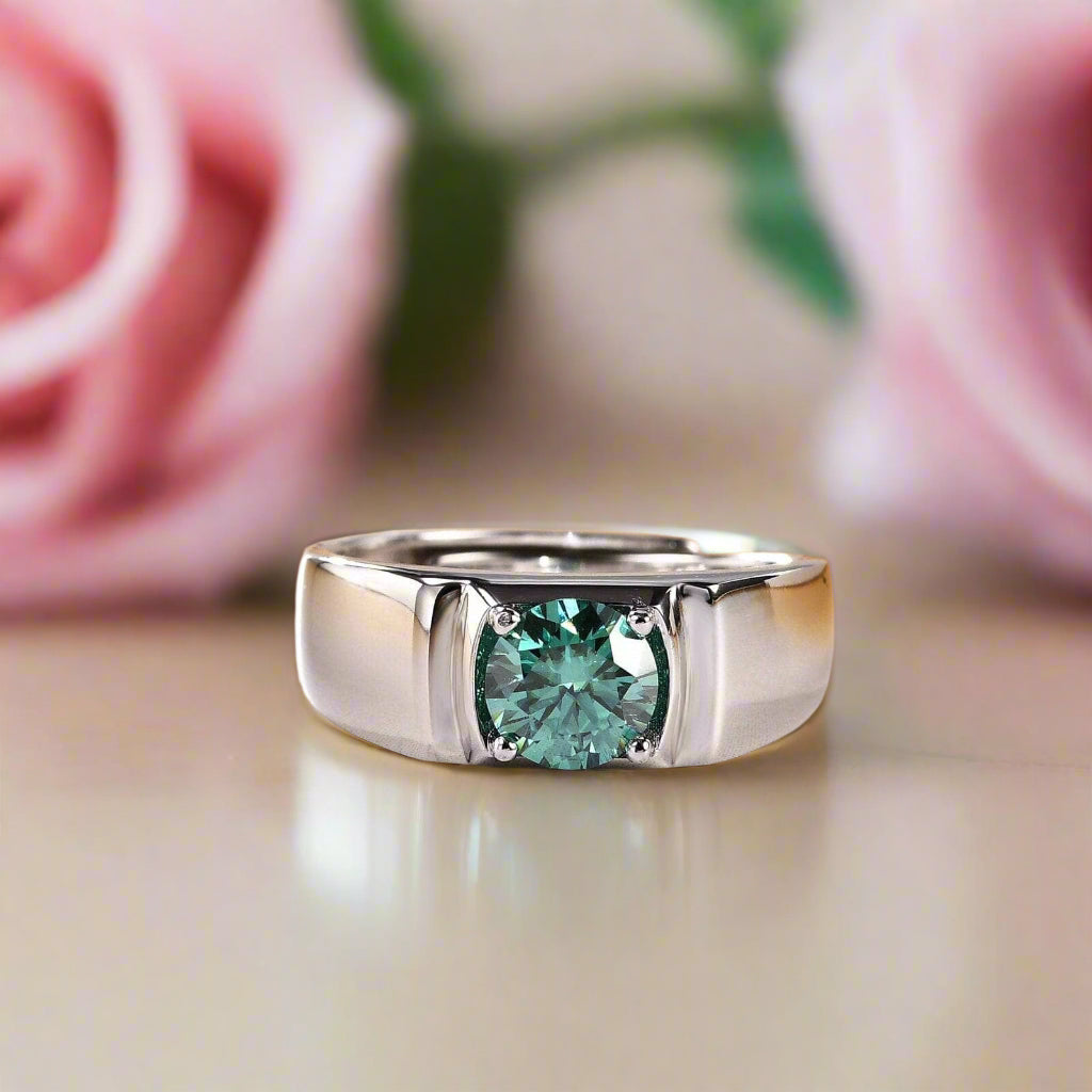 Elegant 1ct Diamond Wedding Ring-Black Diamonds New York