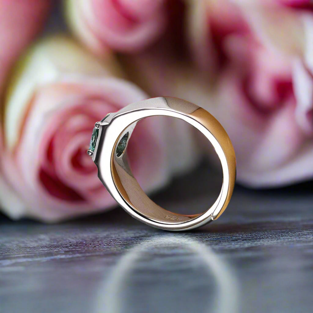 Elegant 1ct Diamond Wedding Ring-Black Diamonds New York