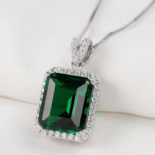 Elegant Emerald Cut Necklace - Black Diamonds New York