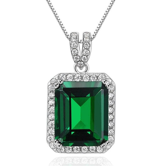 Elegant Emerald Cut Necklace-Black Diamonds New York