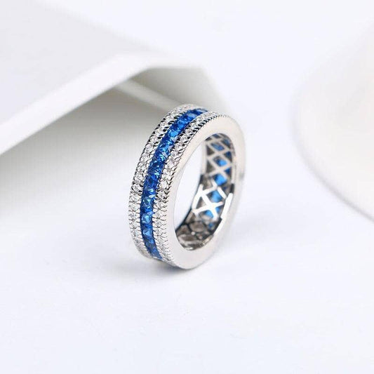 Elegant Created Diamond Wedding Ring Band-Black Diamonds New York