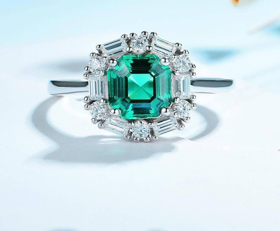 Emerald Gemstone Luxury Jewelry Set-Black Diamonds New York