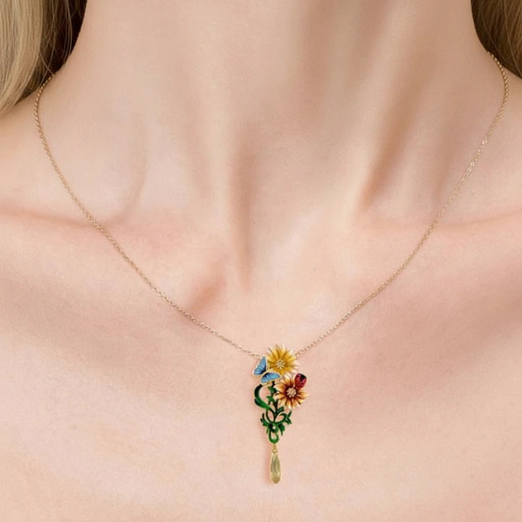 Enamel Butterfly & Bug Jewelry Set-Black Diamonds New York